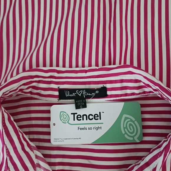 💰Women's Designer Top Button Down w/Collar S by: Velvet Heart - Picture 5 of 5